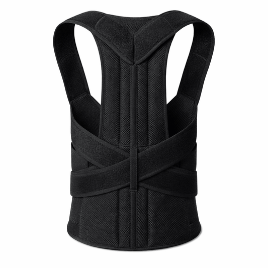 Adjustable Back Support Belt | Posture Corrector | Spine & Shoulder Support Brace | Breathable Upper Back Support for Men & Women