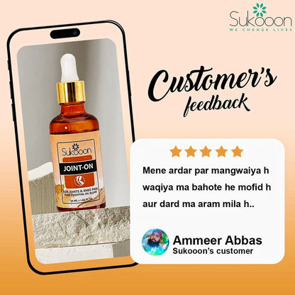 Sukoon Joint On Oil – Powerful Herbal Support for Knees, Back & Arthritis