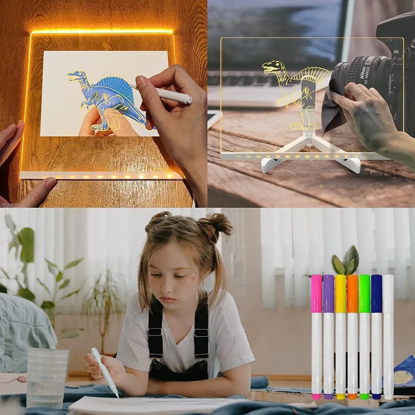 LED Light-Up Writing Board