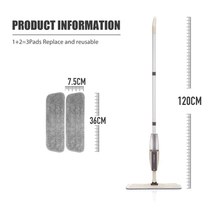 Spray Flat Mop for Quick Floor Cleaning
