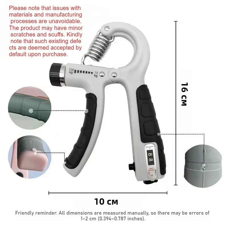 Adjustable Hand Gripper Exerciser with Counters