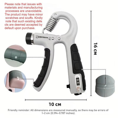 Adjustable Hand Gripper Exerciser with Counters