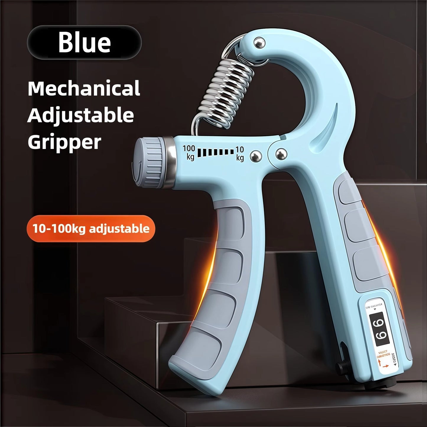 Adjustable Hand Gripper Exerciser with Counters